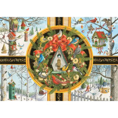 Christmas Songbirds Extra Large 500pc Jigsaw Puzzle Extra Image 1